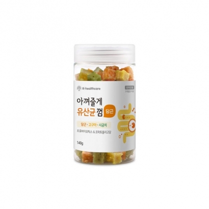 아껴줄게 유산균껌 당근 혼합 140g