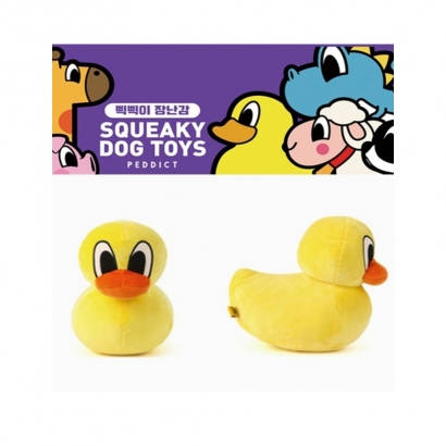 페딕트X팬콧 POP DUCK 삑삑이 장난감