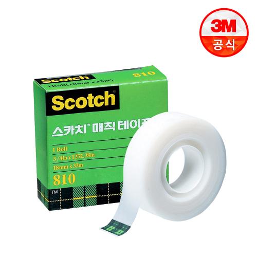 스카치 매직 테이프 리필(18mm x 32m) 3롤 + 1롤 추가