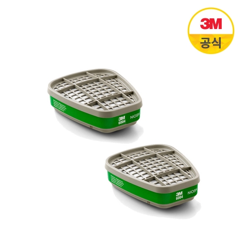 3M 양구형 방독정화통 6004 2개입(1쌍)