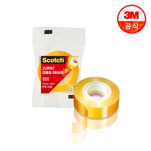 3M 스카치 다용도 테이프 550 리필(12mm x 30m) 11+1롤