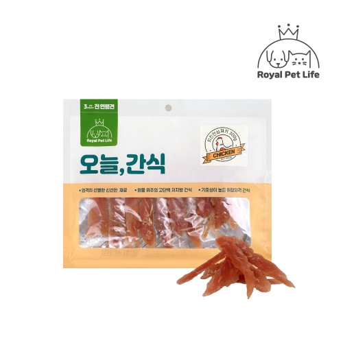 로얄펫라이프 오늘간식 치킨안심져키 300g