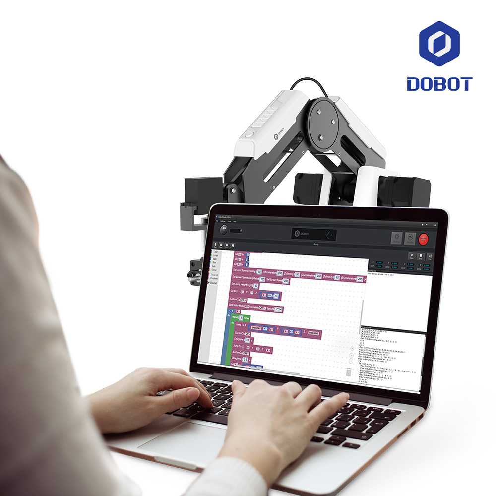 두봇 스마트팩토리 코딩 교육용 AI 로봇팔 매지션에듀