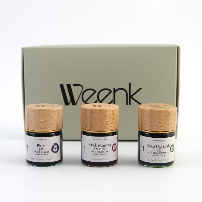 윙크 미니 병잉크 15ml 3종 세트 (16color)