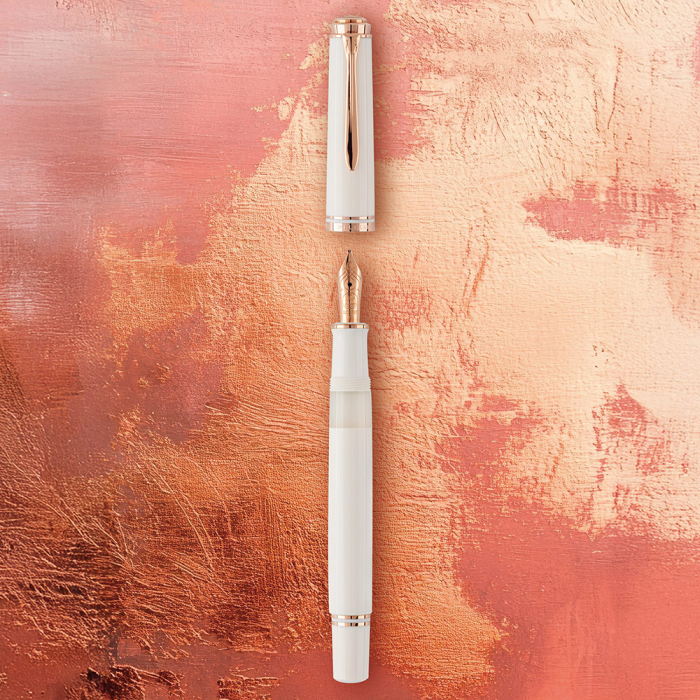 [한정판] 펠리칸 만년필 M600 화이트 로즈골드
