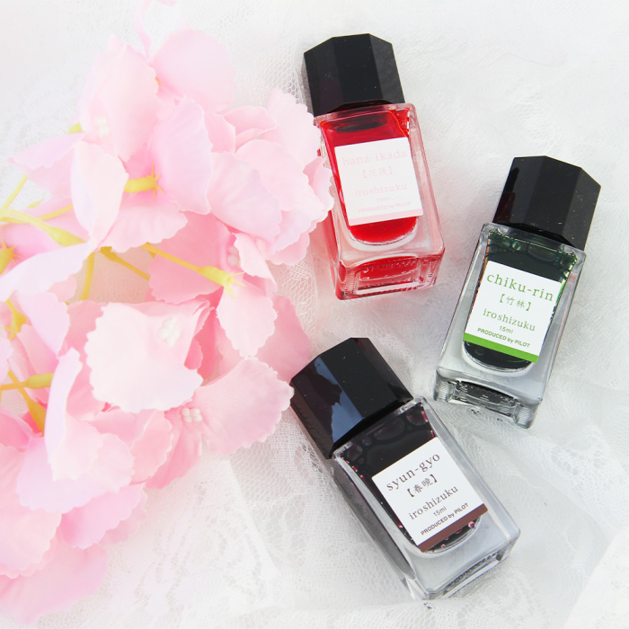 파이롯트 미니병잉크 이로시주쿠 15ml 케이스 4계절 세트