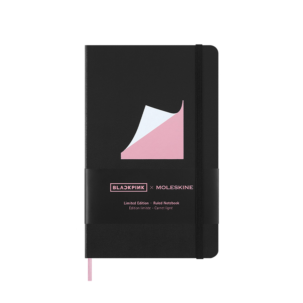 [한정판] 몰스킨 블랙핑크 노트 하드커버 룰드 라지