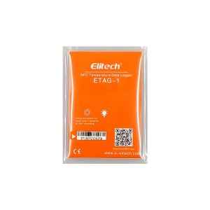 Elitech, Etag-1K, NFC 일회용 온도기록계, 내장센서, 스마트폰 데이터로거형 온도계, 40000개, -25~60도