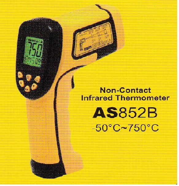 적외선온도계, 레이저온도계, -50~750도, 12:1, 방사율조정, AS-852B