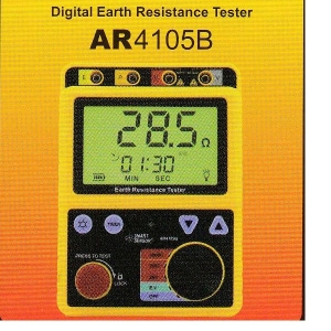 디지털접지저항측정기, 디지털 접지저항계, 0~2000, AR-4105B