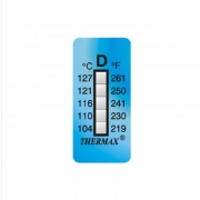 THERMAX, 온도라벨테이프, 영국, 비가역성, 5단계, 104,110,116,121,127도, 5L-D