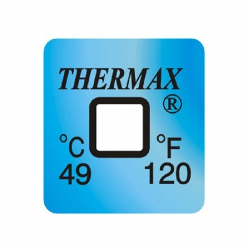 THERMAX, 온도라벨테이프,  영국, 비가역성, 단일온도, 50매/팩, 49도, EI-49