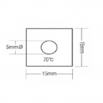 [정품] THERMO DEMAND, 온도라벨테이프, 비가역성, 55도, 1단계, 80매/팩, HR-55, HR55