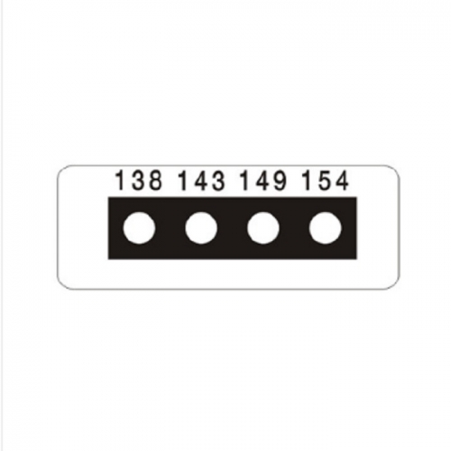 THERMAX, 온도라벨테이프, 영국, 비가역성, 138도, 143도, 149도, 154도, 4단계, 10매/SET, MICRO4-F <신제품>