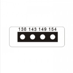 THERMAX, 온도라벨테이프, 영국, 비가역성, 138도, 143도, 149도, 154도, 4단계, 10매/SET, MICRO4-F <신제품>