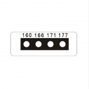 THERMAX, 온도라벨테이프, 영국, 비가역성, 160도, 166도, 171도, 177도, 4단계, 10매/SET, MICRO4-G <신제품>