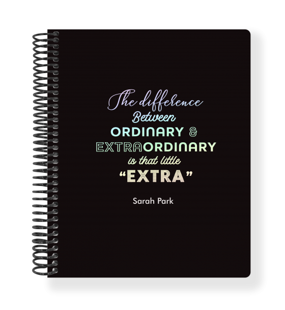 2022 Diary Changeable Black Quote