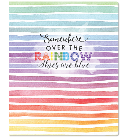 Watercolor Rainbow Strokes Cover