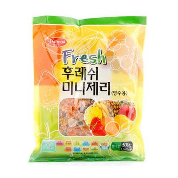 팥모아 빙수용 과일맛 젤리 300g