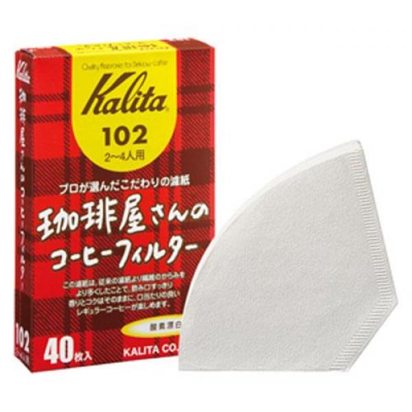 칼리타 커피샵커피필터 2-4인용 화이트 40매 (102)