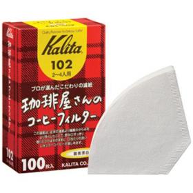 칼리타 커피샵커피필터 2-4인용 화이트 100매 (102)