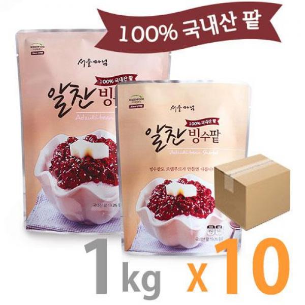 로뎀푸드 알찬 빙수팥 1kg x 10봉