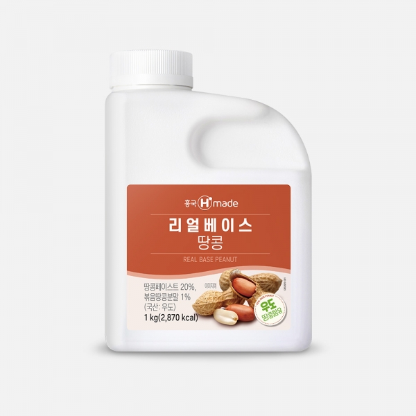 흥국F&B 리얼베이스 땅콩 1kg X 3ea