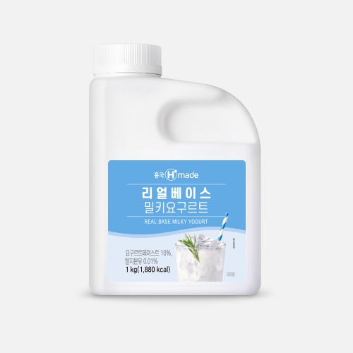 흥국F&B 리얼베이스 밀키요구르트 1kg X 3ea