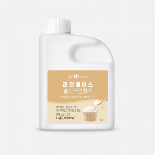 흥국F&B 리얼베이스 솔티크림치즈 1kg X 3ea