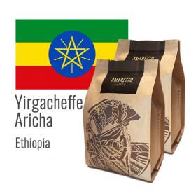 아마레또 에티오피아 예가체프 아리차  G1 내추럴 갓볶은 원두커피 250g X 2봉 1+1 한봉지 더 이벤트 50% 할인 약볶음