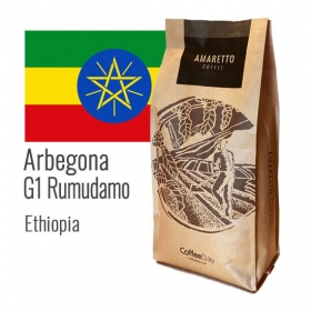 아마레또 에티오피아 아르베고나 루무다모 G1 워시드 갓볶은 원두커피 1kg 약볶음