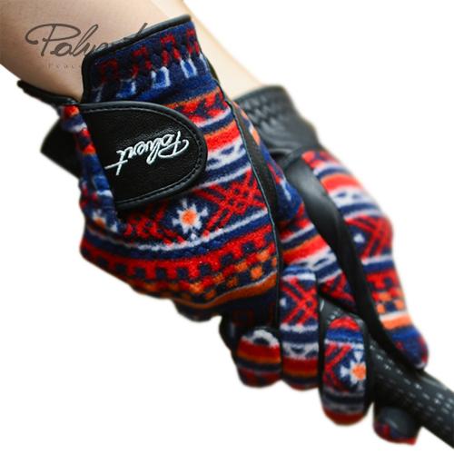 [폴베르] 방한용 겨울용 여성용 양손 골프장갑