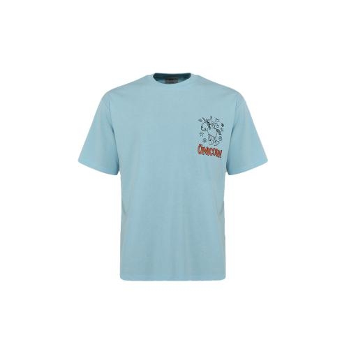 골피아 남성 오버핏 큐티 유니콘 라운드 티셔츠 MCTM4HT5465
