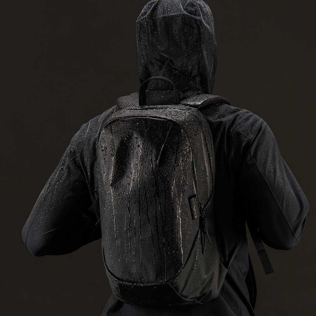 WEXLEY SHELDRAKE BACKPACK 101 : CORDURA COATED BLACK - GRAY SHOP