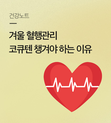 겨울 혈행관리 코엔자임큐텐 챙겨야 하는 이유
