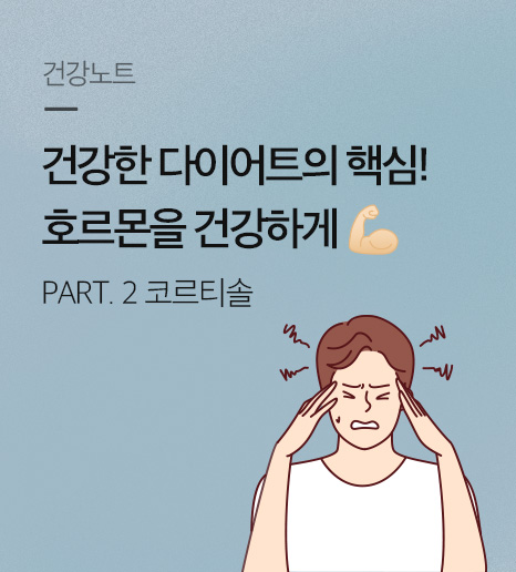 건강한 다이어트의 핵심, 호르몬을 건강하게! - 스트레스 호르몬, 코르티솔 -