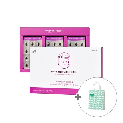 [안국건강](+쇼핑백) 아이원 루테인 지아잔틴 미니 180캡슐 (6개월분)