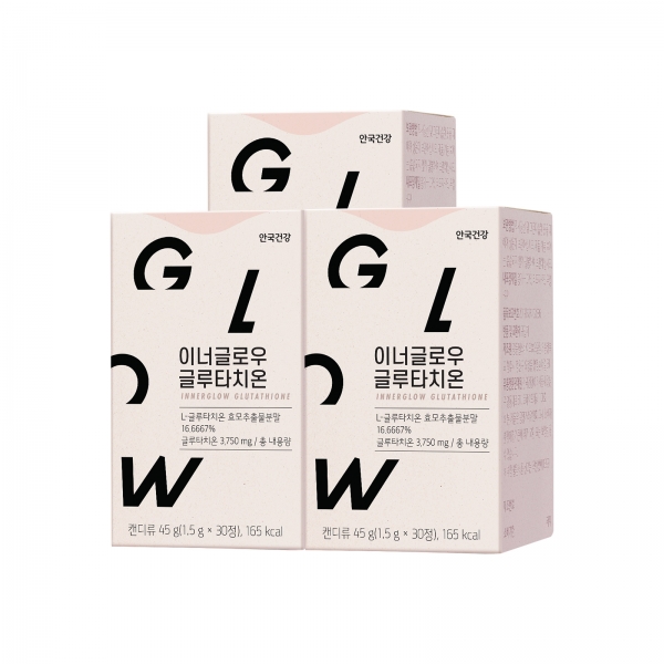 [안국건강] 이너글로우 글루타치온 30정 3박스 (3개월분)
