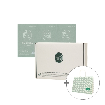 [안국건강] 안심 마그네슘 90정 3박스 (3개월분) 선물세트