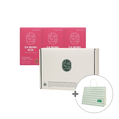 [안국건강] 혈당케어 바나바 60정 3박스 (6개월분) 선물세트