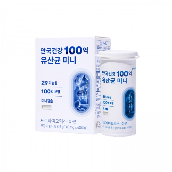[안국건강] 안국건강 100억 유산균 미니 60캡슐 (2개월분)
