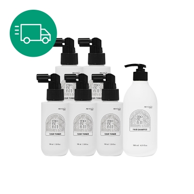 [정기구독종료혜택](+토너샘플5ea) 모리필 천연 탈모샴푸1ea + 헤어토너5ea
