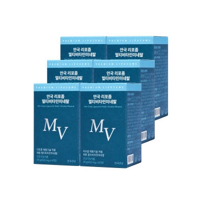 [정기구독+] 리포좀 멀티비타민 미네랄 60정 6박스 (6개월분)