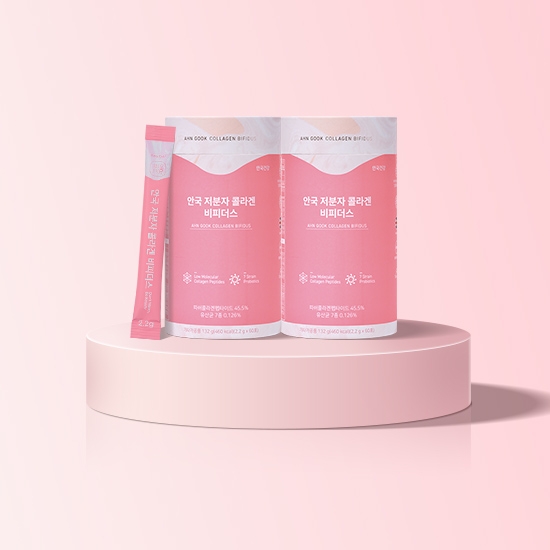[타임세일] 저분자 콜라겐 비피더스 60포 2통 (4개월분)