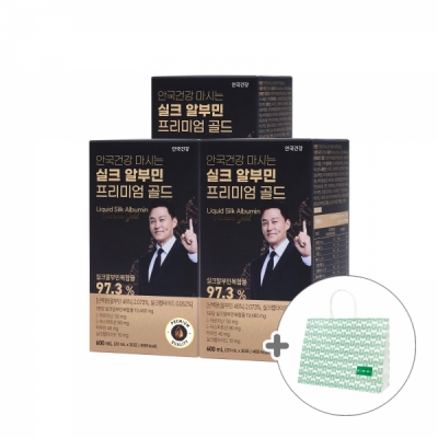 [제휴](트레이드타워전용)(+쇼핑백) 알부민 프리미엄 골드 30포 3박스 (3개월분)