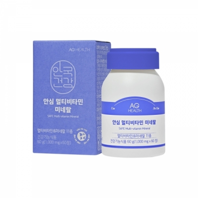 [안국건강] 안심 멀티비타민 미네랄 60정 (2개월분)