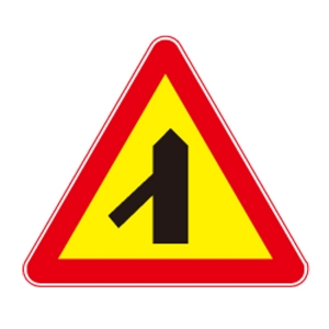 도로교통안전표지판/좌합류도로표지판/교통표지판3M반사지