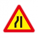 도로교통안전표지판/좌측차로없어짐표지판/교통표지판3M반사지
