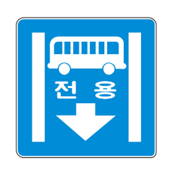도로교통안전표지판/버스전용차로표지판/도로표지판/교통표지판