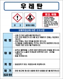 우레탄 MSDS경고표지/물질안전보건자료